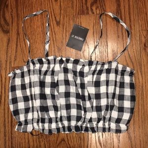 Plaid forever 21 tube top